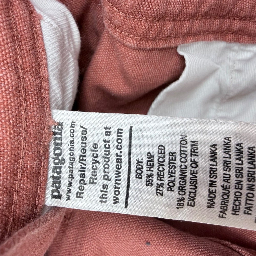Patagonia All Seasons Hemp Canvas Bib Overalls Womens XS Rust Red Utility - Picture 11 of 11